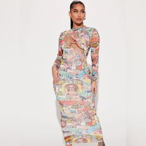 Fashion Nova Walking Comics Mesh Max